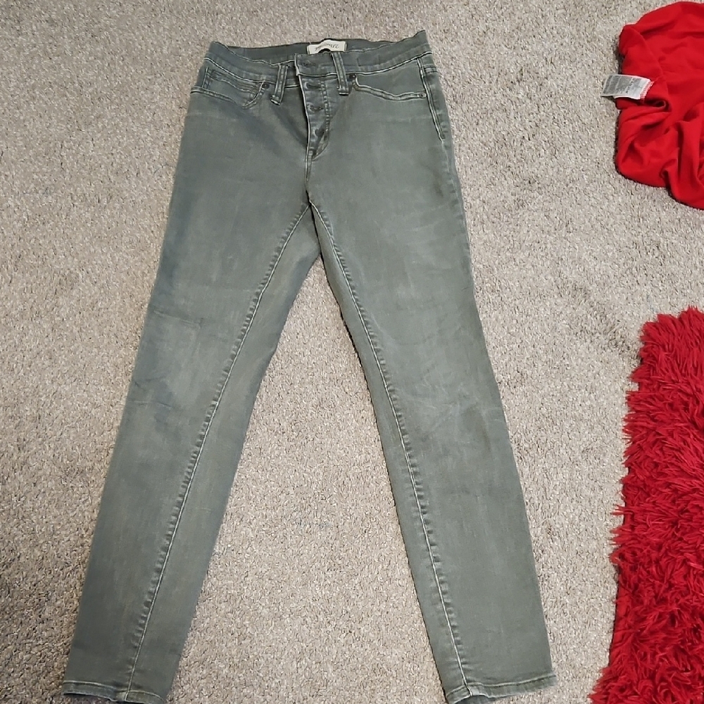 Madewell Womens Gray Stretchy Skinny Jeans